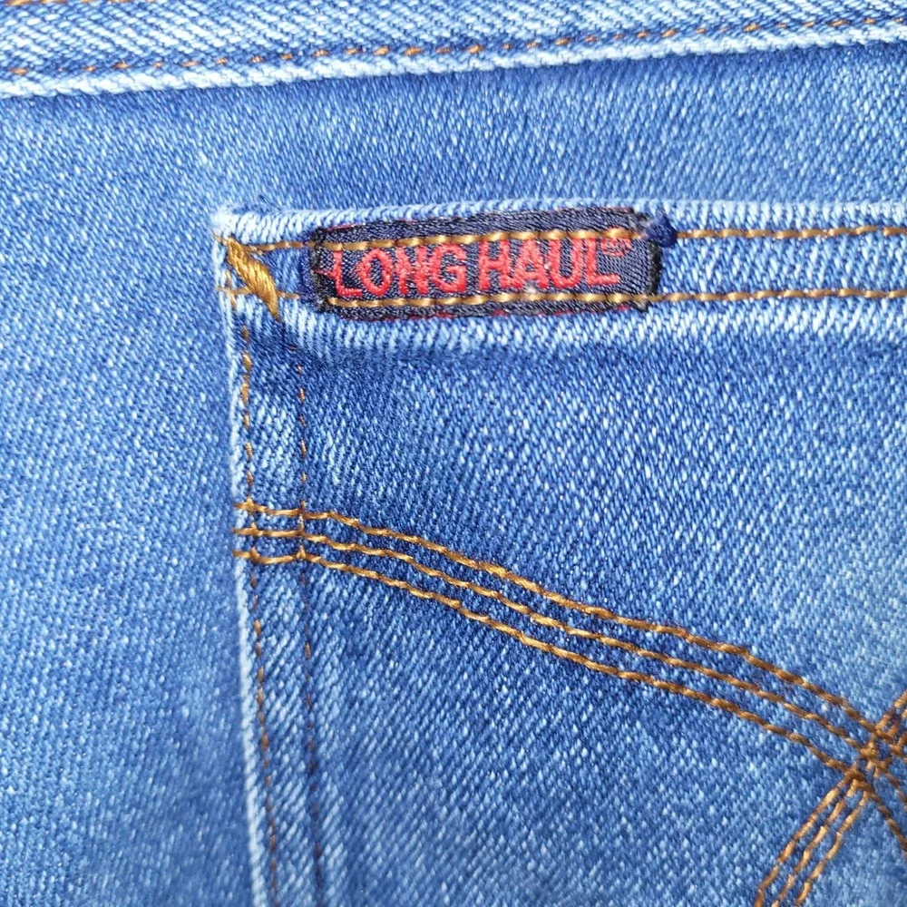 Long Haul Jeans Mens‎ 44x28 Blue Stretch Denim Vintage Made in USA Classic